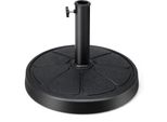 Costway Supporto Per Ombrellone 14 Kg, Supporto Per Ombrellone Rotondo Per Pali Da 38/48 Mm, Ø45 Cm Supporto Per Ombrellone Da Mercato Base Per Ombrellone Per Giardino, Balcone