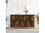 Maison Exclusive - Credenze 2 Pz Rovere Fumo In Legno Multistrato