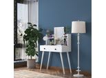 Skye Decor, BJ102 - 2232, Tavolino Da Toilette, Bianco, Truciolato Rivestito Al 100 % Di Melamina, Grado E1, 97,8 X 40 X 111,8 Cm