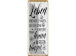 Vianmo Insegna Di Latta 27X10 Cm Leben Nicht Warten Sturm Vorbei