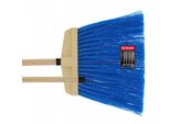 Scopa Kadax Per Lo Spazzamento Di Strade E Marciapiedi "Salorino"", Con Manico In Legno, Scopa Stradale In Nylon, 36 Cm, Blu"