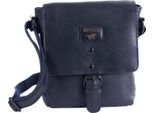 Mustang Pelle Borsa A Tracolla Borsa A Tracolla Natal Malta Shoulderbag Navy Blu Scuro