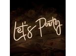 Luce Led Neon, Applique Decorativa, Lets Party Bianco, Circa 38,5 X 15 X 2 Cm