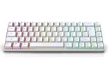 Mini Tastiera Hxsj V200 K68 A 68 Tasti, Effetti Luminosi Rgb Multipli | 19 Tasti Senza Conflitti | Copritasti In Abs A Iniezione, Bianco
