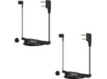 Retevis Auricolari Walkie Talkie In-Ear Con Microfono, A 2 Poli, Bobina Retrattile, Compatibili Con Le Radio RT24, RT27, RT22, RT622, RT617, Auricolari Walkie Talkie Di Sicurezza Con Ptt (2 Pezzi)