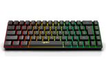 Mini Tastiera Hxsj V200 K68 A 68 Tasti, Effetti Di Illuminazione Rgb Multipli | 19 Tasti Senza Conflitti | Copritasti In Abs, Nero