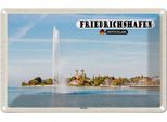 Vianmo Insegna Di Latta 12X18 Cm Friedrichshafen Fontaine Fluss