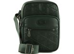 Lacoste Pelle Borsa A Tracolla Nomogramme Crossover Bag Sinople Verde Scuro