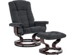 Poltrona Reclinabile Mcombo Con Sgabello, Poltrona Tv Girevole A 360° Con Funzione Reclinabile, Poltrona Tv, Poltrona Reclinabile Moderna Per Soggiorno, 9019DE