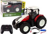 Trattore Agricolo 1:24 Telecomandato R/C Fattoria Pilota Bianco Rosso