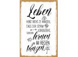 Vianmo Insegna In Legno 30X20 Cm Leben Nicht Warten Sturm Vorbei