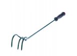 Coltivatore Kadax "Tavola"", Artiglio Da Fiori Con Manico, Con 3 Rebbi, In Metallo, Zappa Da Giardino, Zappa, 60 Cm"