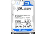 Disco Rigido Wd 160Gb WD1600BEVT 5400Rpm 8MB Cache Sata Ii 2,5" Pollici Blu"