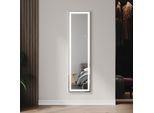 Sunxury Specchio Da Parete A Led 150X40Cm Regolabile In 3 Colori， 2 In 1 Specchio Verticale， Specchio A Figura Intera Con Interruttore A Sfioramento