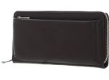 Bruno Banani Pelle Portafoglio Zip Around Wallet Brown Marrone Scuro
