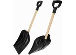 Pala Da Neve Kadax "Marlioz"", Pala Da Neve In Plastica Con Impugnatura Ergonomica A D, Nera, 81 Cm"