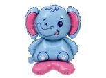 Pallone In Foil Stand-Up 3D, Elefante 43*58 Cm Circa