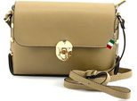 Florence Borsa A Tracolla In Pelle Taupe Beige OTF808C