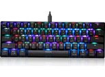 Tastiera Meccanica Motospeed CK61 Con 61 Tasti, Effetto Retroilluminazione Rgb | Anti-Ghosting | Interruttore Blu Outmu, Nero