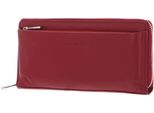 Bruno Banani Pelle Portafoglio Zip Around Wallet Red Rosso
