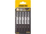 Lama Per Seghetto Alternativo Strend Pro T101D 100 Mm, 6 Denti, Per Legno, Conf. 5 Pz