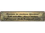 Vianmo Insegna Di Latta 10X46 Cm Garten Pflanzen Dich Kennenlerne