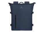Pactastic Zainetto Zaino Con Scomparto Per Laptop Urban Collection Top Zipper Backpack 45 Cm 19L Dark Blue Blu Scuro