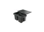 Naber 8013420 Cestino Cox Stand-Up® 350 K/600-3, Antracite, 30,5 (2X7,5/1X15,5) Litri / Larghezza Mobile 60 Cm