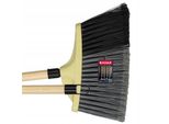 Scopa Kadax Per Lo Spazzamento Di Strade E Marciapiedi "Salorino"", Con Manico In Legno, Scopa Stradale In Nylon, 30 Cm, Nera"