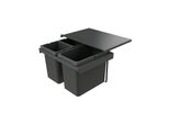 Naber Cox Stand-Up® 350 S/600-3, Contenitore Per Rifiuti Per Cassetti Esistenti, Senza Coperchio Organico, Antracite, H 350 Mm 8013410