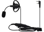 Retevis EEK020 Cuffia Walkie Talkie Con Microfono, Microfono A Braccio Regolabile A Forma Di D Cuffia Dual Ptt Kenwood 2Pin, Compatibile Baofeng Btech