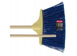 Scopa Kadax Per Lo Spazzamento Di Strade E Marciapiedi "Salorino"", Con Manico In Legno, Scopa Stradale In Nylon, 30 Cm, Blu"