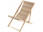 Sdraio Kadax, Sedia Da Spiaggia In Legno, Lettino Fino A 120 Kg, Lettino In Legno Di Faggio