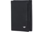 Golden Head Pelle Portafoglio Polo Rfid Protect Petite Billfold Coin Wallet Black Nero