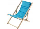 Sdraio Kadax, Sedia Da Spiaggia In Legno, Lettino Fino A 120 Kg, Lettino In Legno Di Faggio