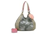 Fritzi Aus PreußEn Borsa Shopper Izzy Woo Canvas Shoulder Bag Camo Jungle Multicolore