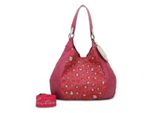 Fritzi Aus PreußEn Borsa Shopper Izzy Woo Canvas Shoulder Bag Leo Pink Viola