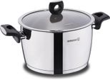 Casseruola Korkmaz Nora ø16Cm - Casseruola In Acciaio Inossidabile 18/10, Adatta All'induzione