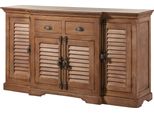 MASSIVMOEBEL24 | Credenza Toulouse #08 In Legno Di Mango Oliato Beige - 160X45X90