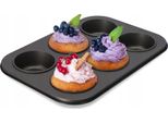 Teglia Per Muffin Kadax, Teglia 27 X 19, Teglia Con Rivestimento Antiaderente, Teglia Per Muffin A 6 Scomparti