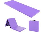 Costway 180 X 60 X 5 Cm Tappetino Morbido Pieghevole, Tappetino Da Palestra Portatile, Tappetino Yoga Idrorepellente, Tappetino Da Palestra Antiscivolo, Tappetino Pieghevole, Tappetino Fitness