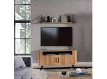 Mobile Tv Per Soggiorno 184,8X39,7X65 In Legno Marrone Jvmoebel