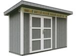 Capanno Da Giardino Di 4,3M² Con Pavimento E Piastrelle Bituminose - Capanno Da Giardino L161Xl411Xh239 Cm - Capanno Da Giardino Timbela M902A - Acciaio Caverna
