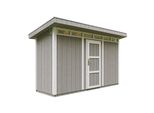 Capanno Da Giardino Di 4,3M² Con Pavimento E Piastrelle Bituminose - Capanno Da Giardino L161Xl411Xh239 Cm - Capanno Da Giardino Timbela M902 - Grigio Tundra