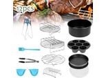 Tolletour Accessori Per Friggitrice Ad Aria (12 Set) -8 Pollici, Gli Accessori Per Friggitrice Ad Aria, Adatto Per 4.0QT-8QT Friggitrici Ad Aria Di Tutte Le Marche