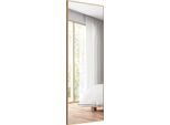 Costway 56 X 150Cm Hd Specchio A Figura Intera Da Appendere O Appoggiare, Specchio Da Parete In Piedi Specchio Da Medicazione Specchio Per Camera Da Letto, Soggiorno E Ingresso (Oro)