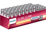 Philips Nrg Batterie Alcaline AA-24 E AAA-12 Confezione Risparmio
