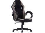 Sedia Da Gioco SENSE7 Prism - Sedia Ergonomica Con Funzione Dondolo Flowtech™, Schiuma Hr, Tessuto Hdf™, Elevazione A Gas, Fino A 120 Kg, Nero-Grigio