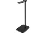 Supporto Portatile Per Cuffie, Supporto Da Tavolo Per Cuffie, Supporto Per Tablet, Supporto Per Cuffie In Lega Di Alluminio Antiscivolo, Nero