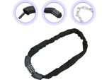 Jopassy Combinazione Di Lucchetti Per Bicicletta 6 Mm Catena D'acciaio 5 Cifre Combinazione Lucchetto Catena Lucchetto Bicicletta Lucchetto E-Bike Lucchetto Moto, 120Cm